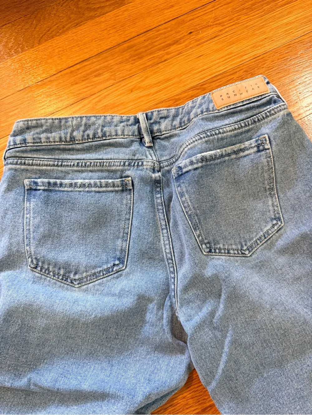 PacSun Light Blue Lowrise girlfriend Ripped Jeans